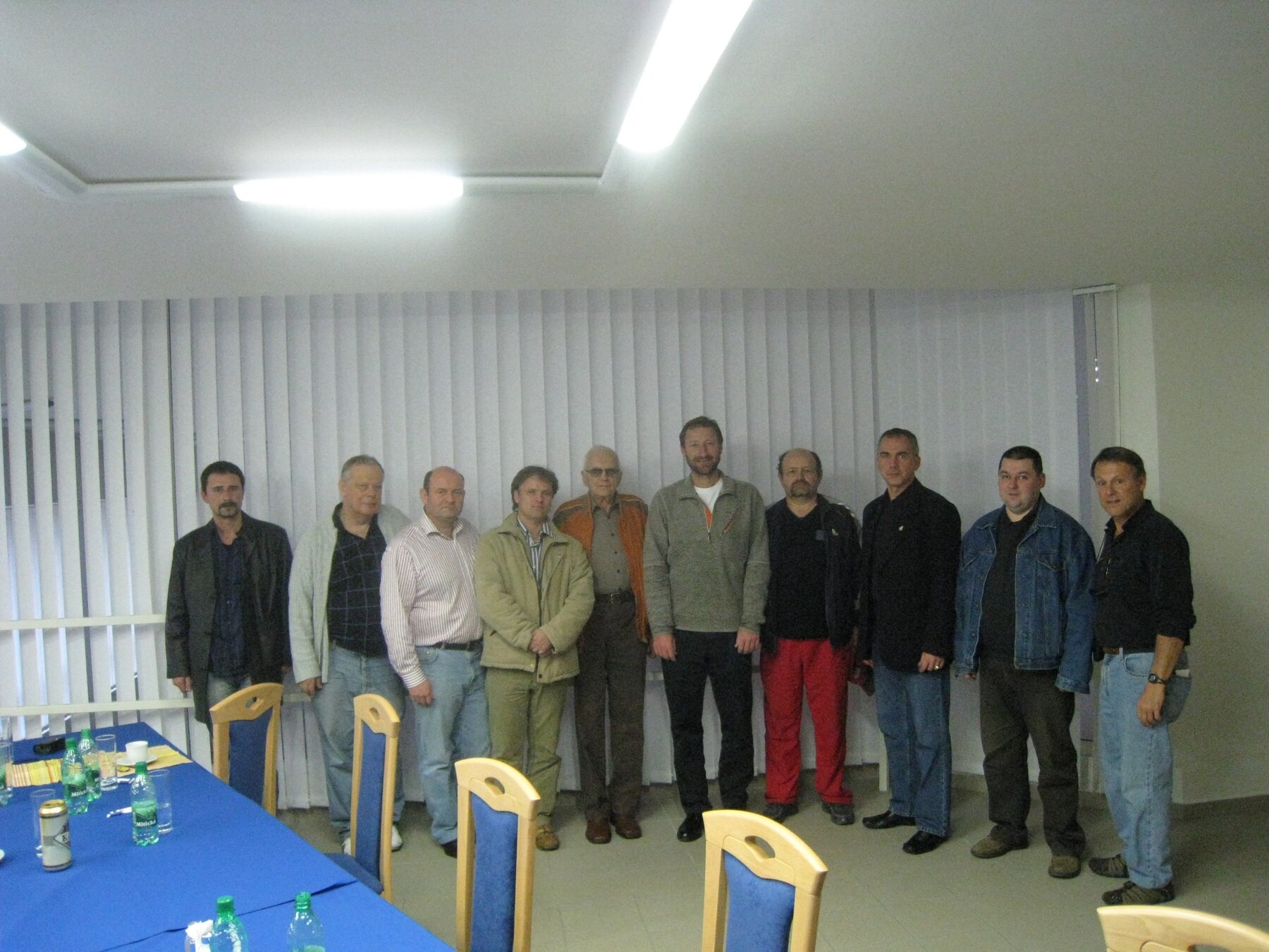 Participants at the exchange meeting at the Military Hospital