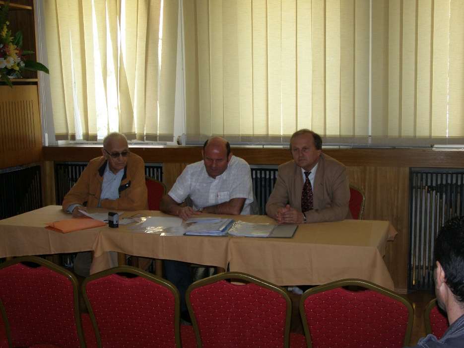 The association’s first official committee, 12 June 2008. From left: Pavel König, Branislav Delej and Zdenko Kríž.